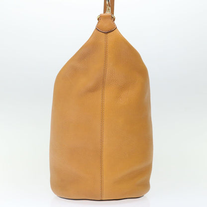 Luxury CELINE Shoulder Bag Leather Beige  ki4346