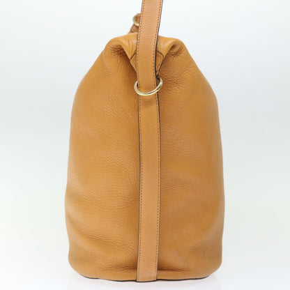 Luxury CELINE Shoulder Bag Leather Beige  ki4346