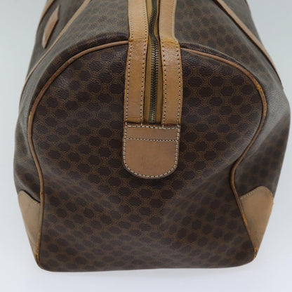 Luxury CELINE Macadam Canvas Boston Bag PVC Brown  ki4391