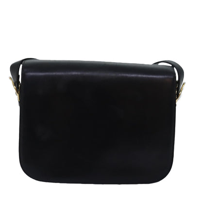 Luxury CELINE Horse Carriage Shoulder Bag Leather Black  ki4569