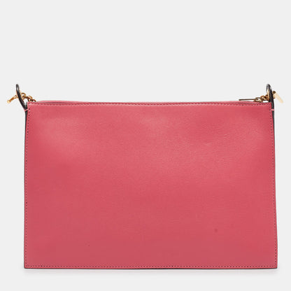 Luxury CELINE Tricolor Leather Pocket Envelope Shoulder Bag