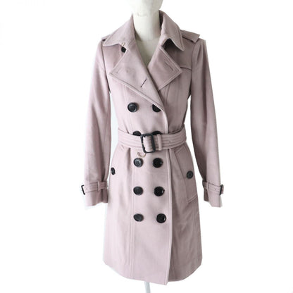 BURBERRY trench coat Outer: 100% cashmere, Lining: 66% wool, Lining: 22% polyamide (nylon), Lining: 12% cashmere Dusty purple Women 38