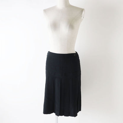 CHANEL skirt Main: 100% silk black Women 34