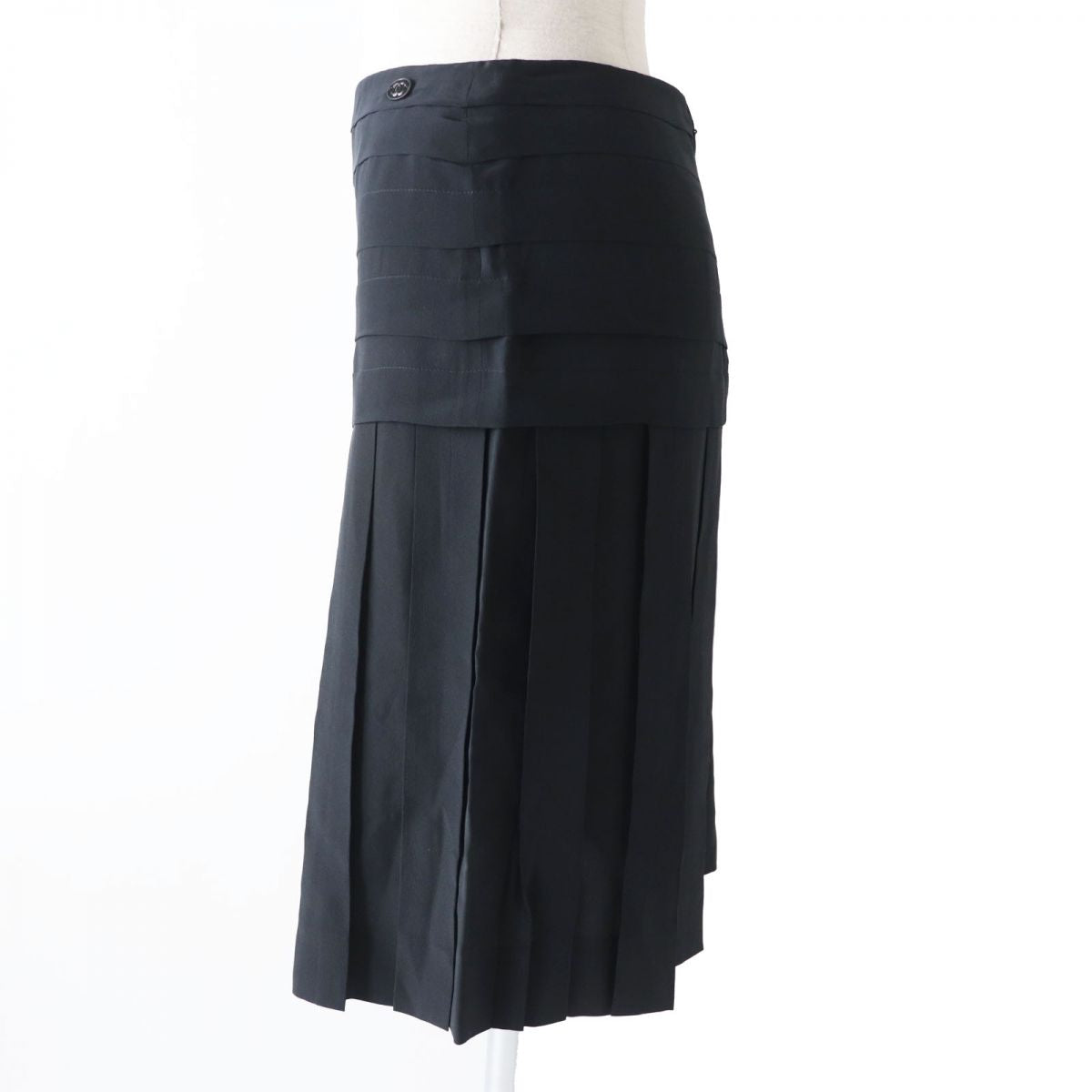 CHANEL skirt Main: 100% silk black Women 34