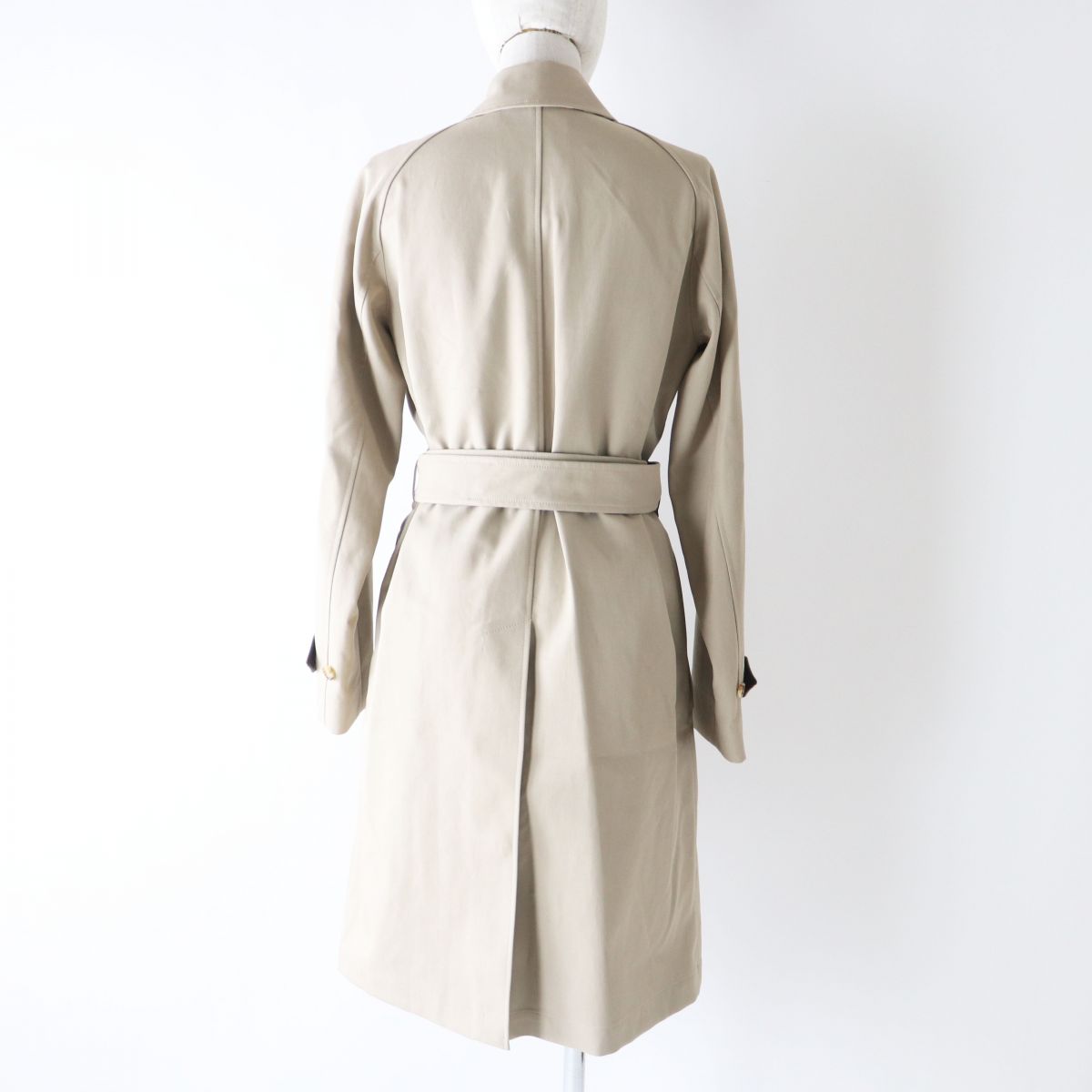 BURBERRY coat Main: 100% cotton, Lining: 100% cotton, Sleeve lining: 100% cupra, Part: Lamb leather STONE (beige type) Women 38