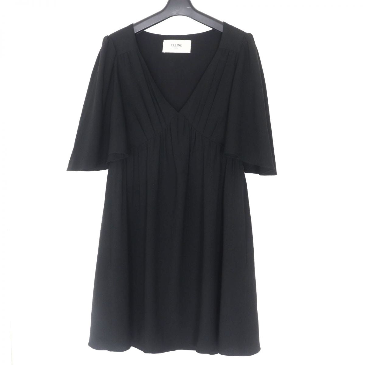CELINE one piece Outer: 53% acetate, Outer: 47% rayon, Lining: 100% silk black Women 34