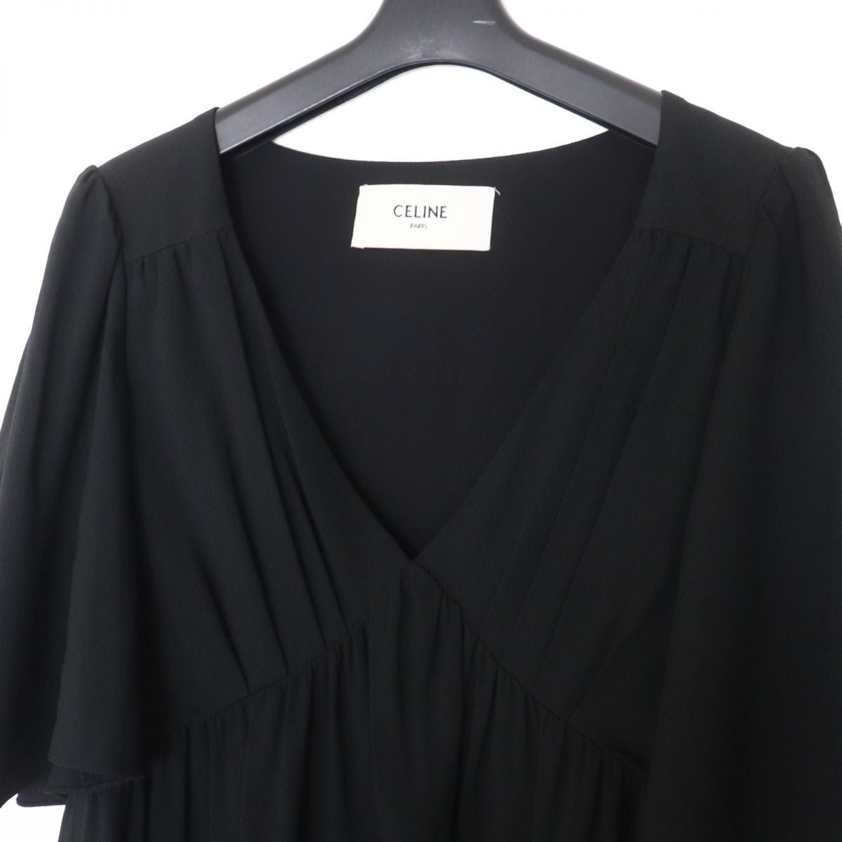 CELINE one piece Outer: 53% acetate, Outer: 47% rayon, Lining: 100% silk black Women 34