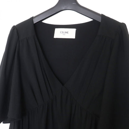 CELINE one piece Outer: 53% acetate, Outer: 47% rayon, Lining: 100% silk black Women 34
