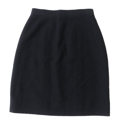CHANEL skirt Outer: 76% wool, Outer: 13% nylon, Outer: 11% silk, Lining: 100% silk black Women 36