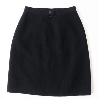 CHANEL skirt Outer: 76% wool, Outer: 13% nylon, Outer: 11% silk, Lining: 100% silk black Women 36