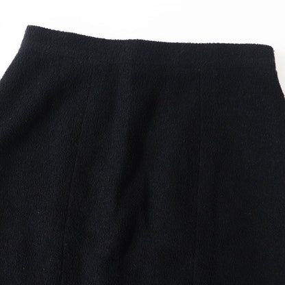 CHANEL skirt Outer: 76% wool, Outer: 13% nylon, Outer: 11% silk, Lining: 100% silk black Women 36