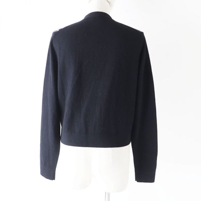 CHANEL knit Main: 99% cashmere, Main: 1% elastane, Part: 100% cashmere Black x White (Tricolor Pattern) Women 40