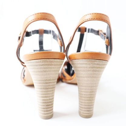 CELINE Sandals Main: Leather Camel Women 35.5