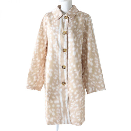 BURBERRY coat Outer: 100% nylon, lining: 100% cupra beige Animal Pattern Women 40