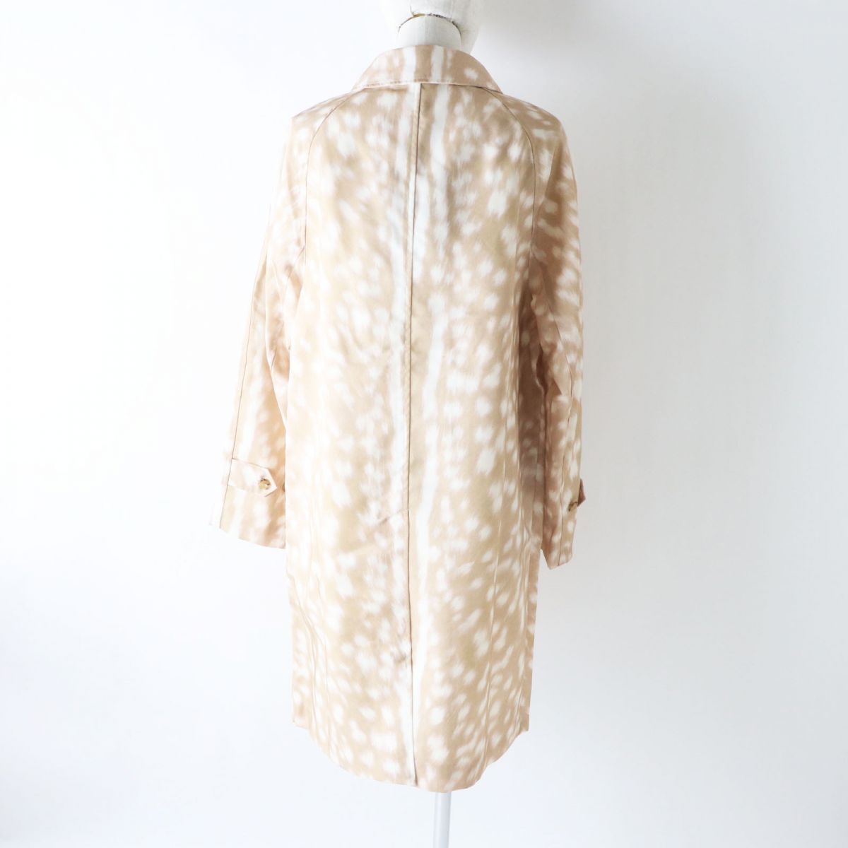 BURBERRY coat Outer: 100% nylon, lining: 100% cupra beige Animal Pattern Women 40