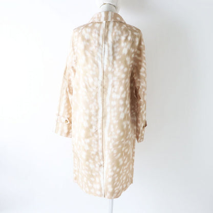 BURBERRY coat Outer: 100% nylon, lining: 100% cupra beige Animal Pattern Women 40