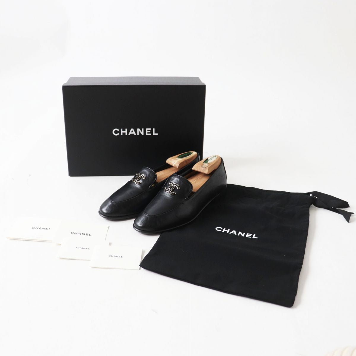 CHANEL loafers Main: Calf leather black Women 36.5