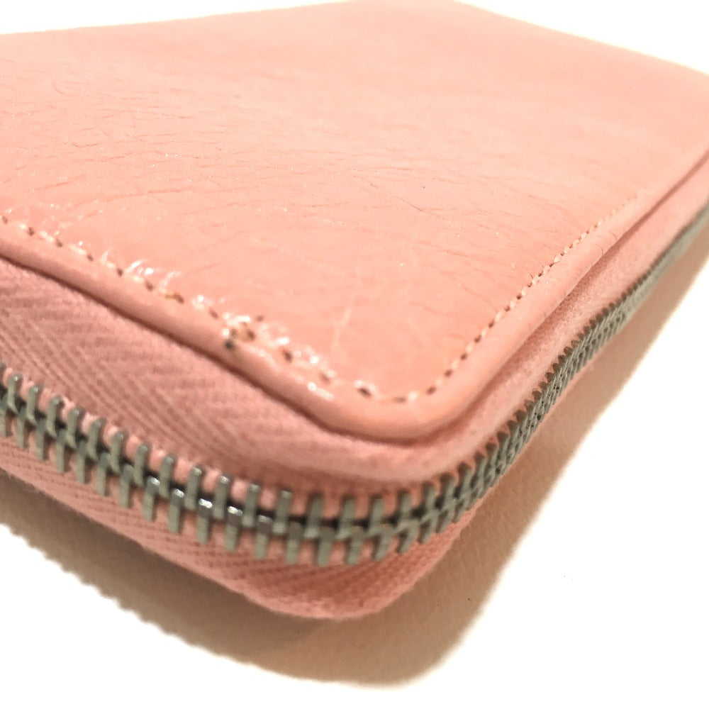 BALENCIAGA Long Wallet Purse 419805 leather pink beige Exclusive Wallet Women
