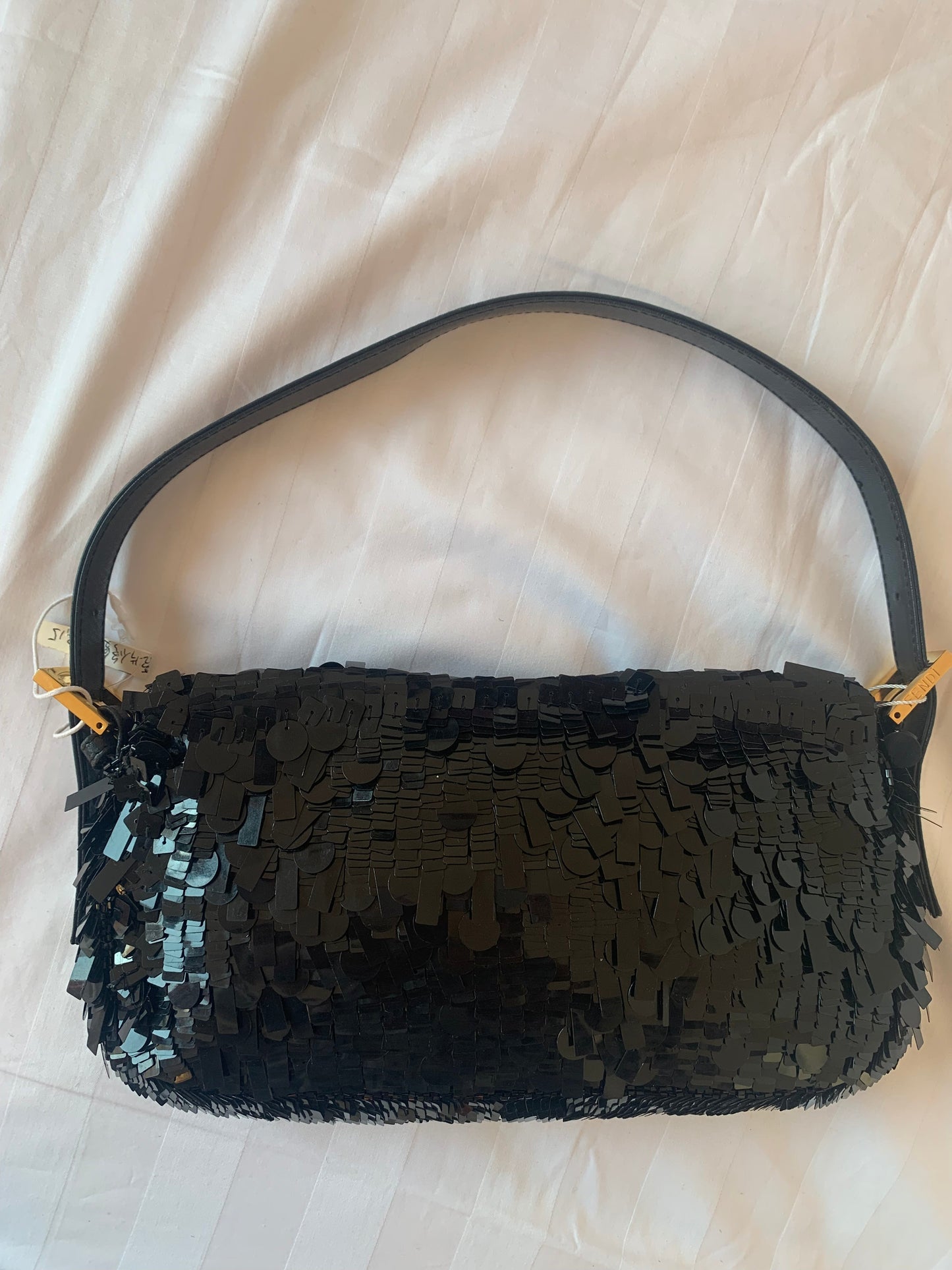 Fendi Baguette Glitter black sequins