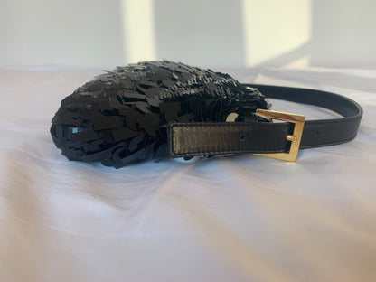 Fendi Baguette Glitter black sequins
