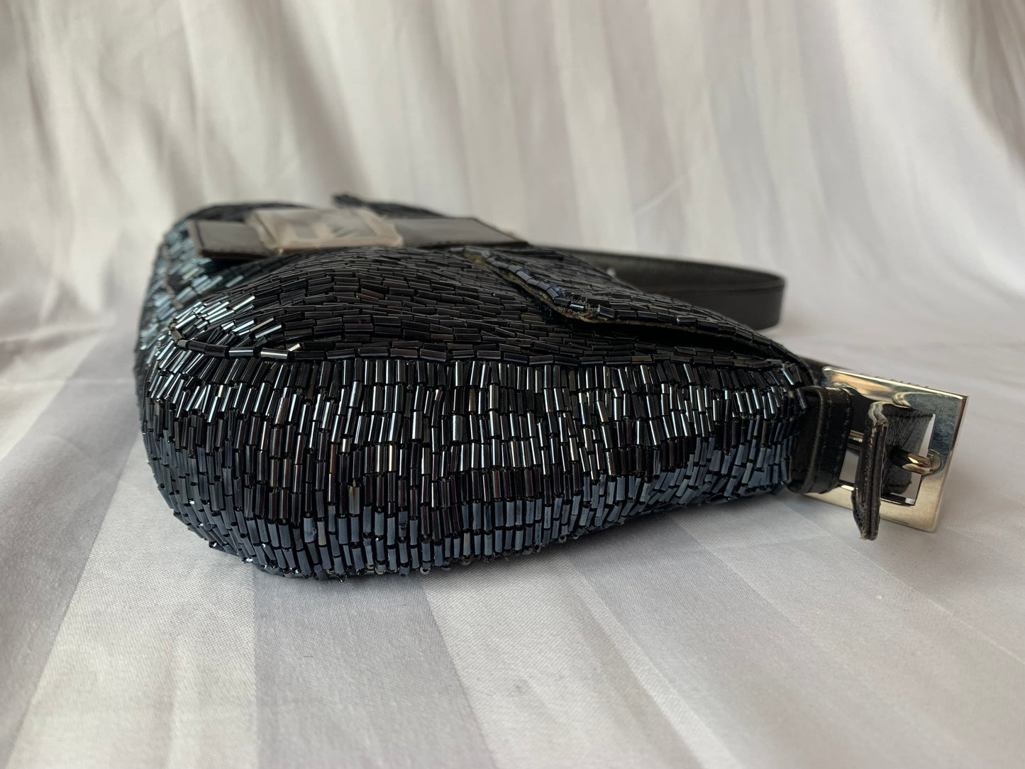 Fendi Baguette Black waterfall Glitter