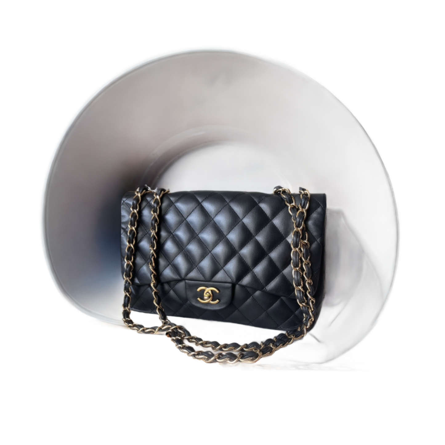 Chanel Timeless/ Classic Flap Large Black with Gold Hardware