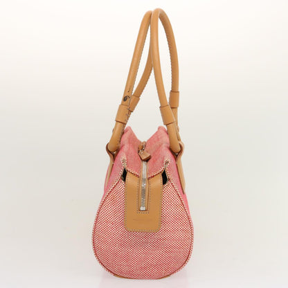 Luxury Burberry Tote Bag Canvas Red Auth mr023
