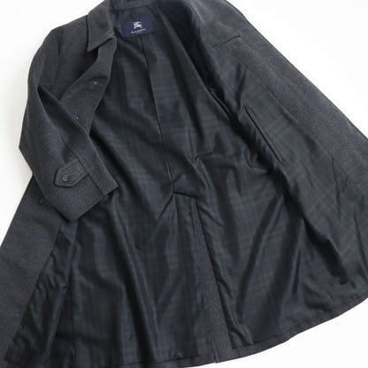 BURBERRY Stainless collar coat Outer: 40% wool, Outer: 30% cashmere, Outer: 30% angora, Lining: 100% polyester gray mens