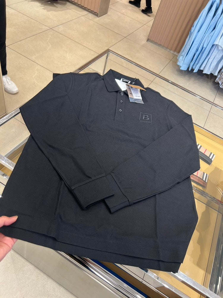Luxury Burberry Gateforth Long Sleeve Shirt Black XL