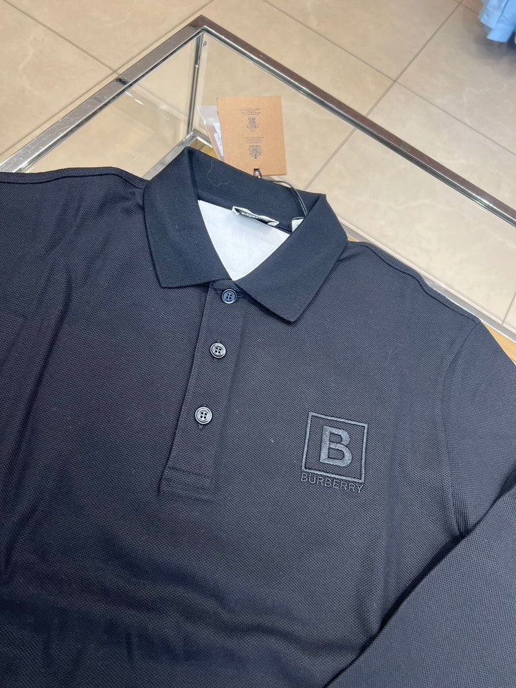 Luxury Burberry Gateforth Long Sleeve Shirt Black XL