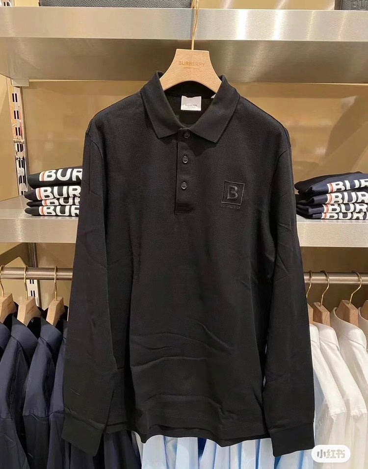 Luxury Burberry Gateforth Long Sleeve Shirt Black XL