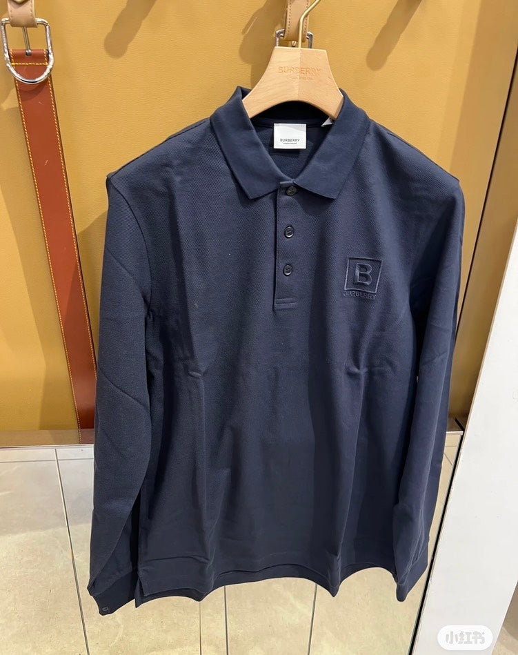 Luxury Burberry Gateforth Polo Navy Shirt M