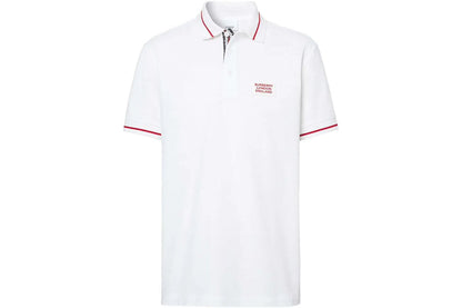 Luxury Burberry Grenford Polo Shirt White T-Shirts