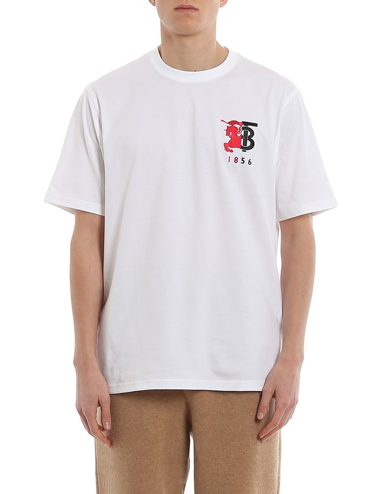 Luxury Burberry Hesford Men's T-Shirt White