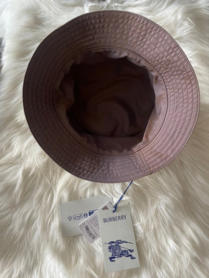 Luxury Burberry MH Check Rev Bucket Dusk Hat