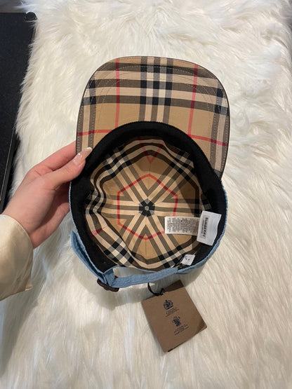 Luxury Burberry MH Heritage Cool Denim Blue Cap