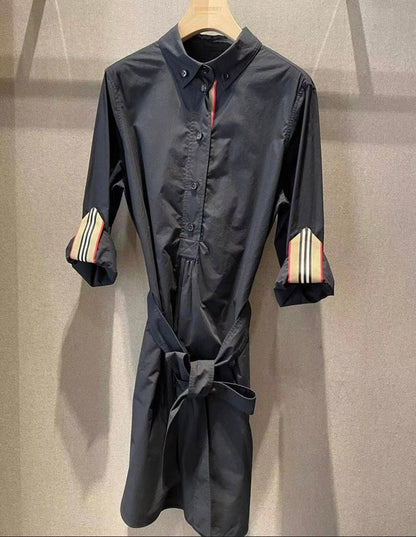 Luxury Burberry Giovanna Black Womenswear Shirt Dress US 2