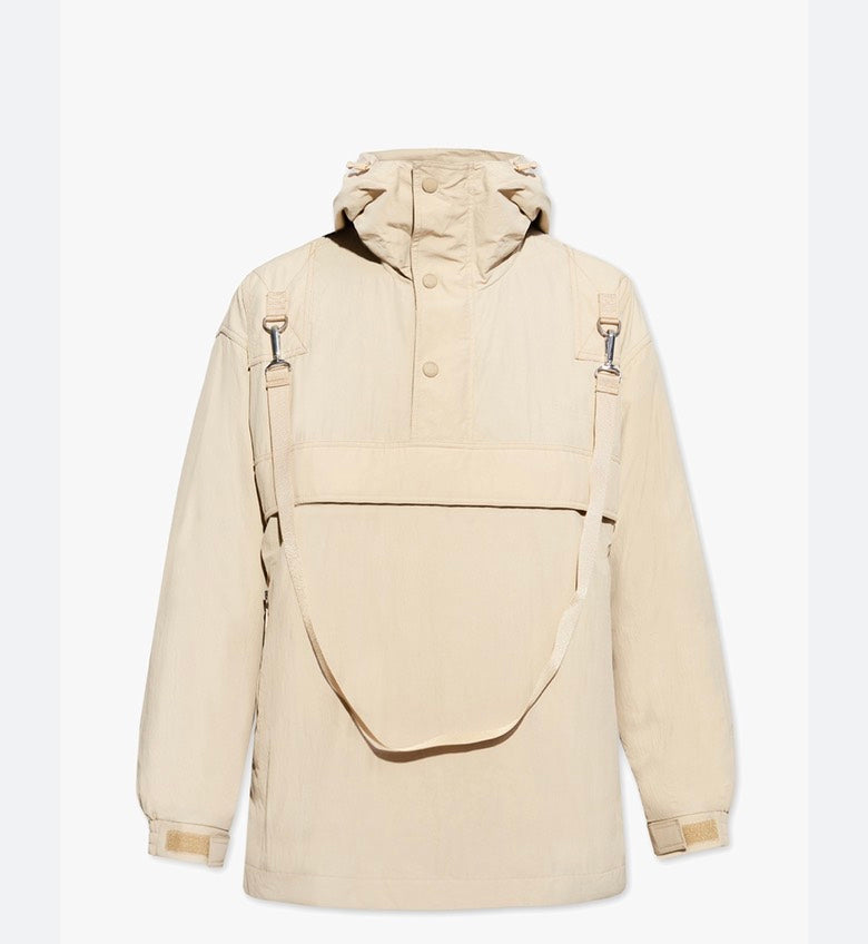 Luxury Burberry Baybridge Men's Outdoor Hooded Jacket Beige Jacket