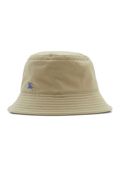 Luxury Burberry EKD Cotton Bucket Hat Beige