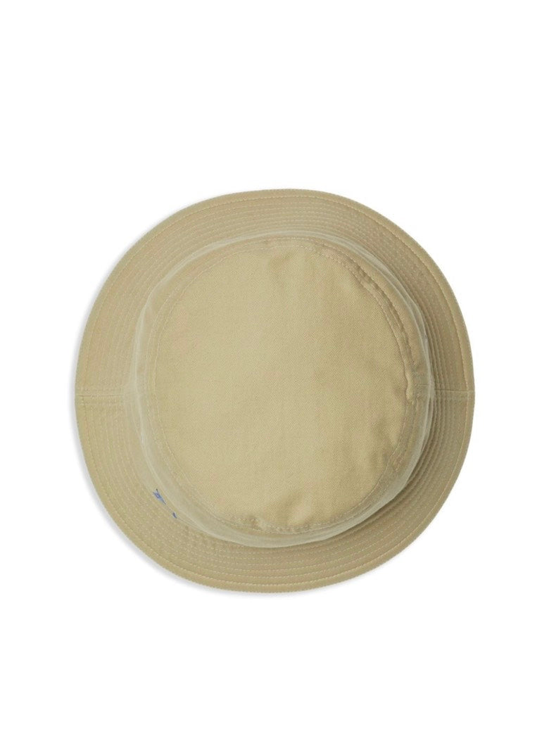 Luxury Burberry EKD Cotton Bucket Hat Beige
