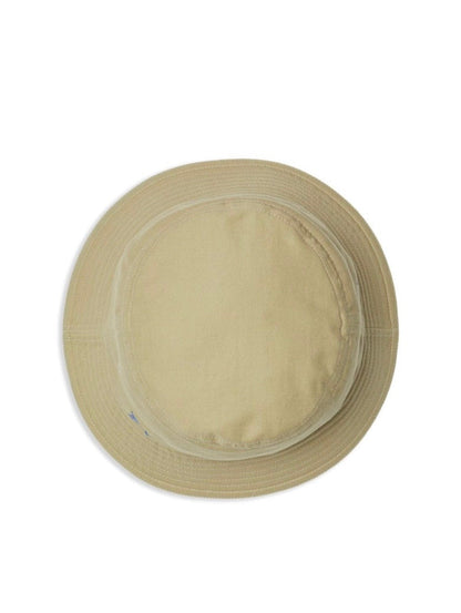Luxury Burberry EKD Cotton Bucket Hat Beige