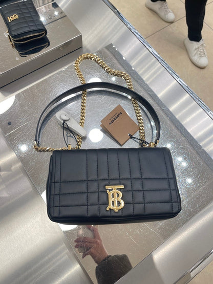 Luxury Burberry lola black shoulder bag