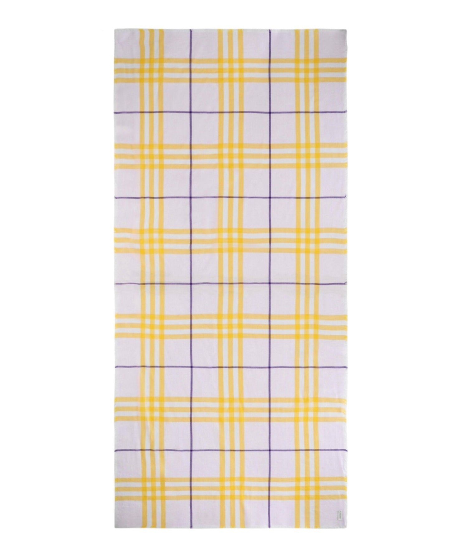 Luxury Burberry Checked Wool Scarf Womens 8079704