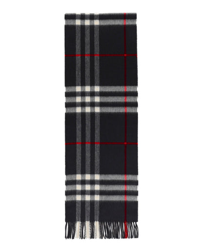 Luxury Burberry Check Cashmere Scarf Womens 8015542