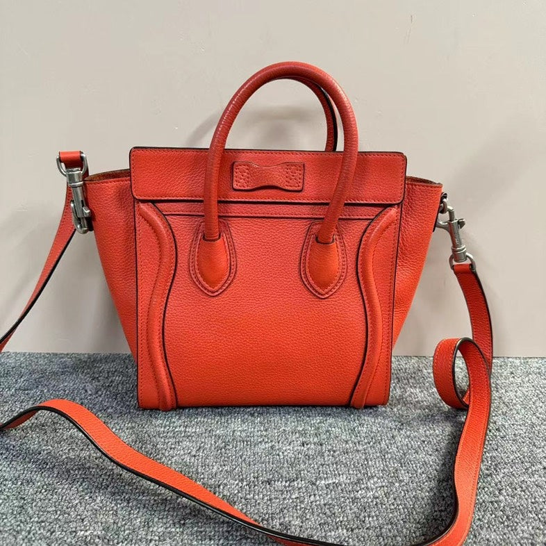 Luxury CELINE Red Luggage Bag Small Size
