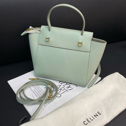 Luxury CELINE Green Bag 21x20x11