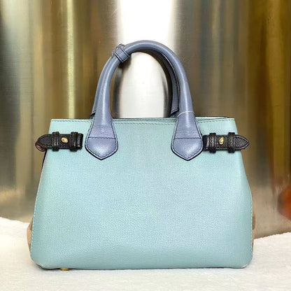 Luxury Burberry Banner Blue Tote Bag