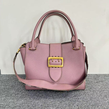 Luxury Burberry Belted Buckle Tote Pink Bag