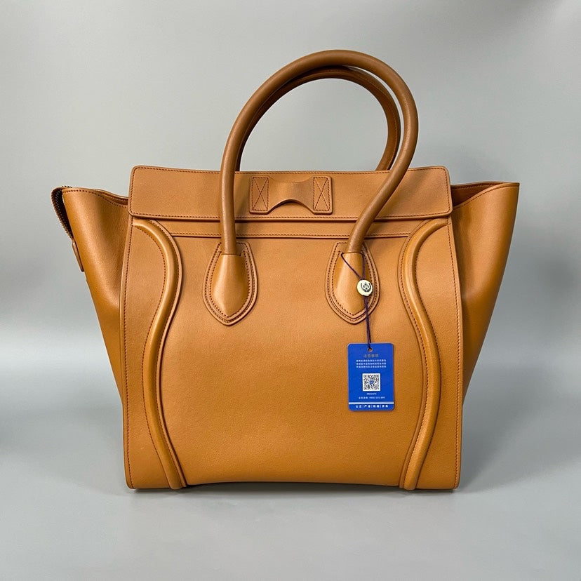 Luxury CELINE Luggage Bag Large Camel Tote