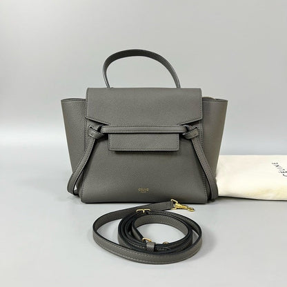 Luxury CELINE Belt Bag Nano Gray